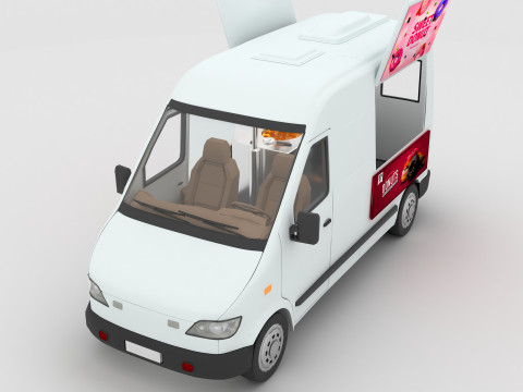 Donut Truck 4K 3D Модель