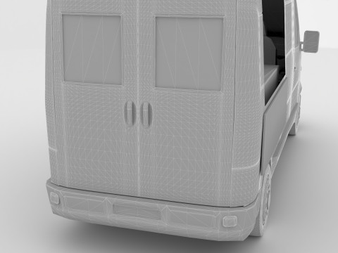 Donut Truck 4K 3D Модель