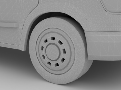 Donut Truck 4K 3D Модель