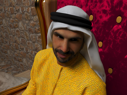 Arap Sultan 3 - 4K 3D Model