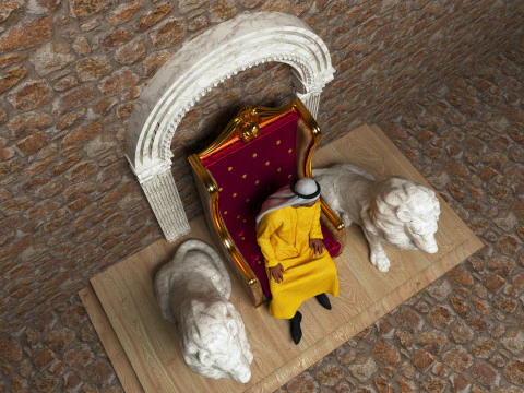Arab Sultan 3 3D Model