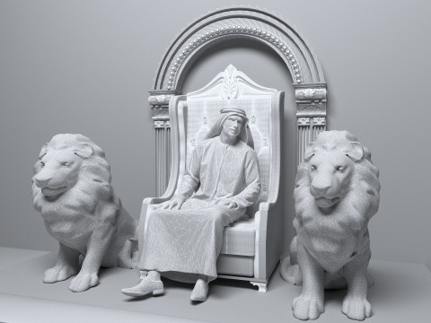 Arap Sultan 3 - 4K 3D Model
