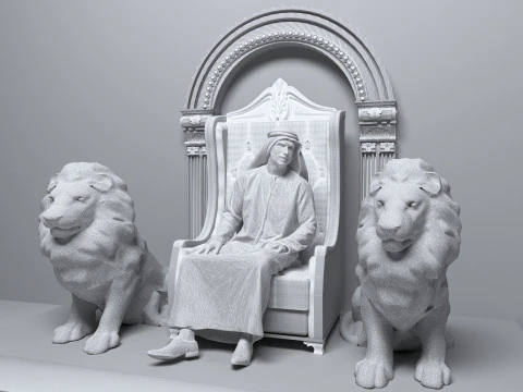 Arab Sultan 3 3D Model