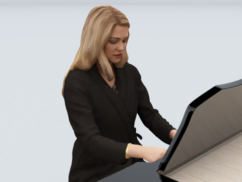 Pianist 4K 3D Модель