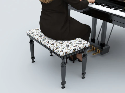 Pianist 4K 3D Model
