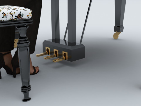 Pianist 4K 3D Модель