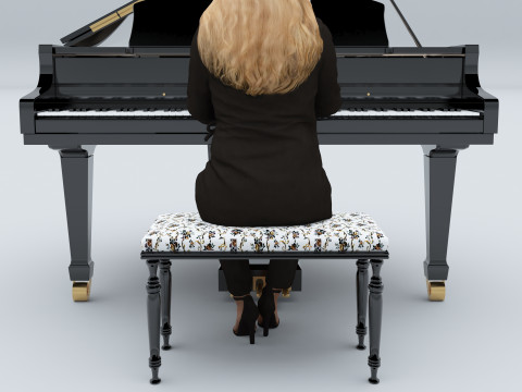 Pianist 4K 3D Модель