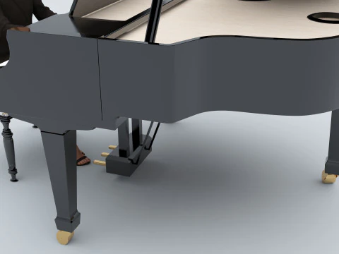 Pianist 4K 3D Model