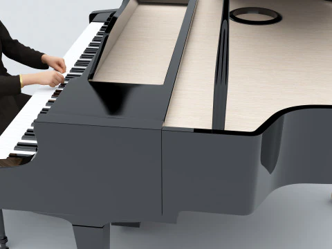 Pianist 4K 3D Model