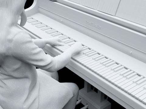 Pianist 4K 3D Модель