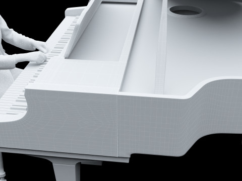 Pianist 4K 3D Модель