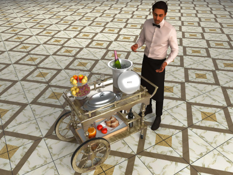 Room Service 4K 3D Model