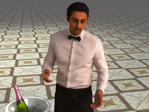 Room Service 3D Model