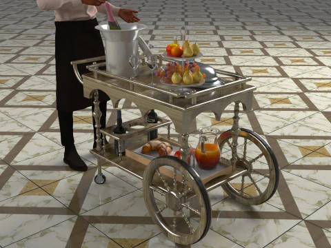 Room Service 3D Model