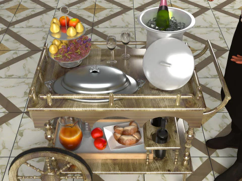 Room Service 3D Model