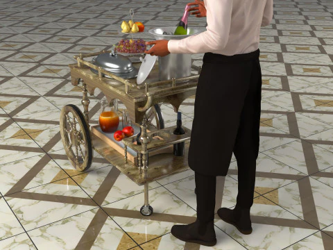Room Service 3D Model