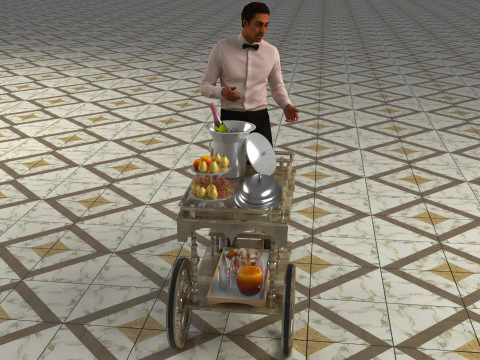 Room Service 3D Model