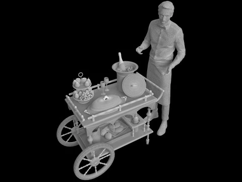 Room Service 3D Model