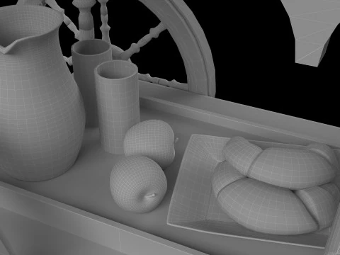 Room Service 3D Model