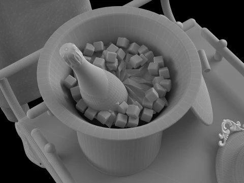Room Service 3D Model