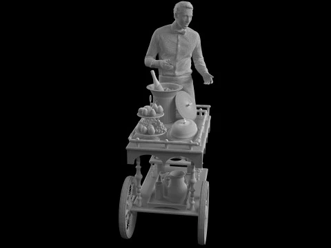 Room Service 3D Model