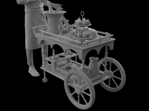 Room Service 3D Model