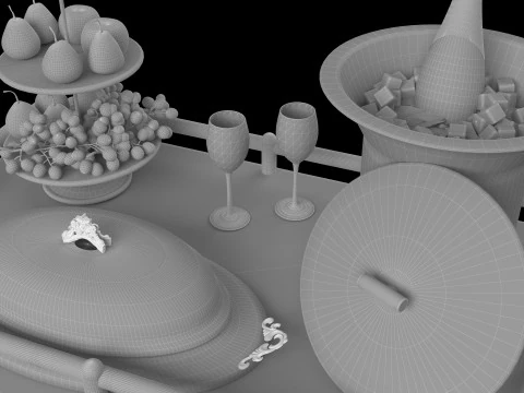 Room Service 3D Model