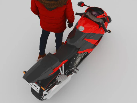 Sportive Rider 3D Model