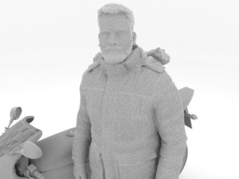 Sportive Rider 4K 3D Model