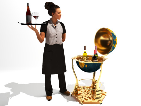 Sommelier 4K 3D Model