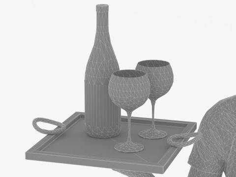 Сомельє 4K 3D Модель