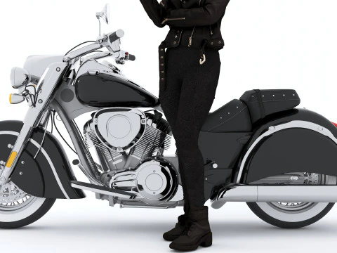 Chopper Biker 7 - 4K 3D Model