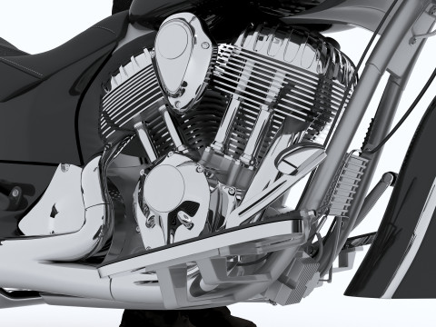 Chopper Biker 7 - 4K 3D Model