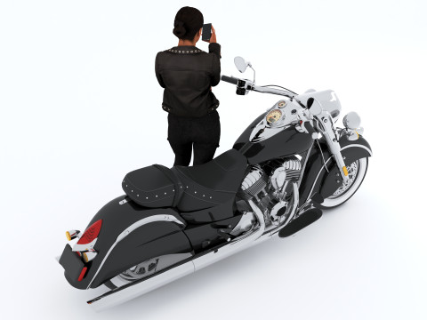 Chopper Biker 7 - 4K 3D Model