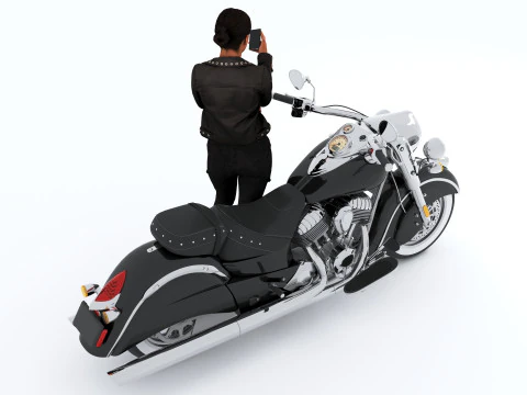 Chopper Biker 7 - 4K 3D Model