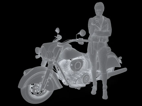 Chopper Biker 7 - 4K 3D Model
