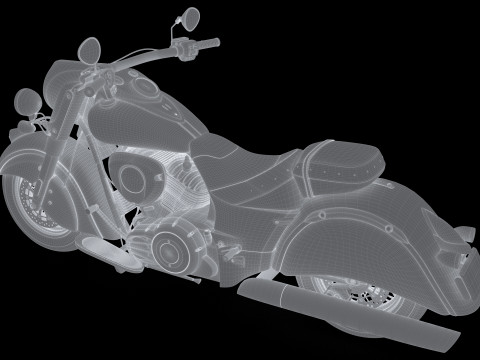 Chopper Biker 7 - 4K 3D Model
