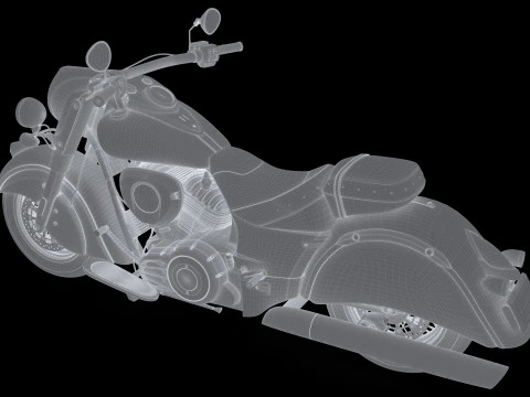 Chopper Biker 7 - 4K 3D Model
