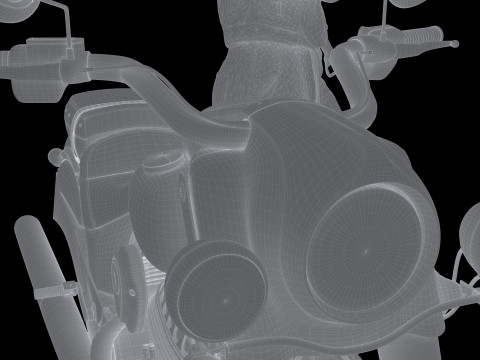 Chopper Biker 7 - 4K 3D Model