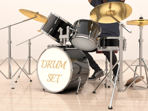 Drummer 4K 3D Model