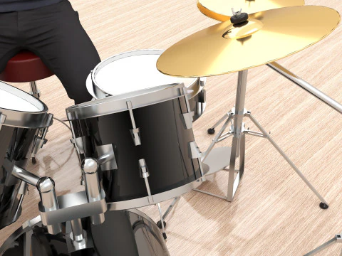 Drummer 4K 3D Model