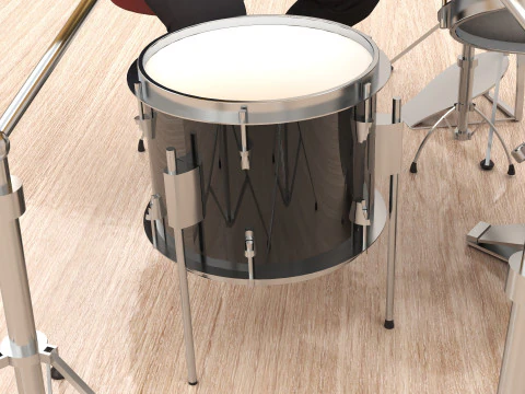 Drummer 4K 3D Model