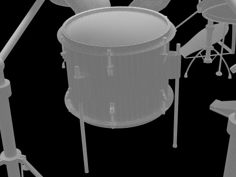Drummer 4K 3D Model