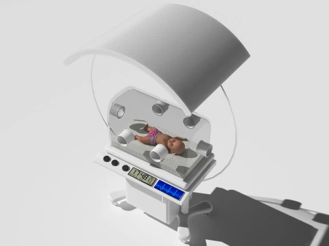 Infant Incubator 4K 3D Model