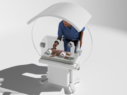 Infant Incubator 4K Modèle 3D