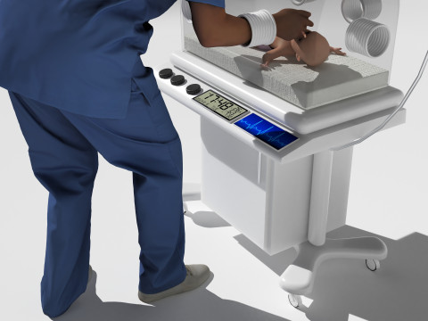 Infant Incubator 4K Modèle 3D
