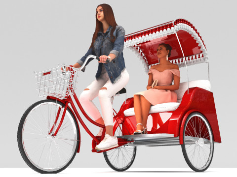 Bike Tour 4K 3D Model