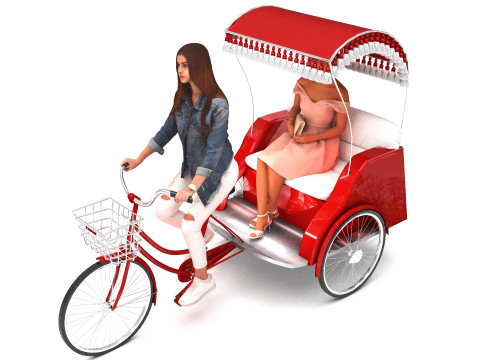 Bike Tour 4K 3D Model