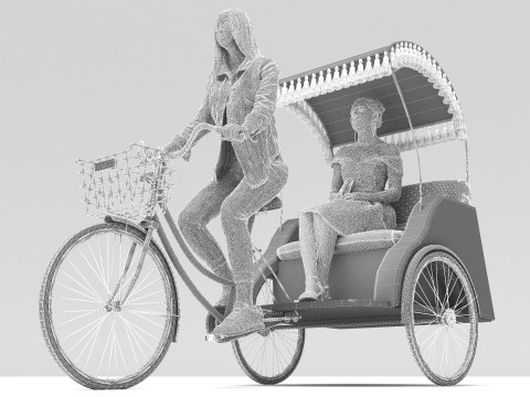 Bike Tour 4K 3D Model
