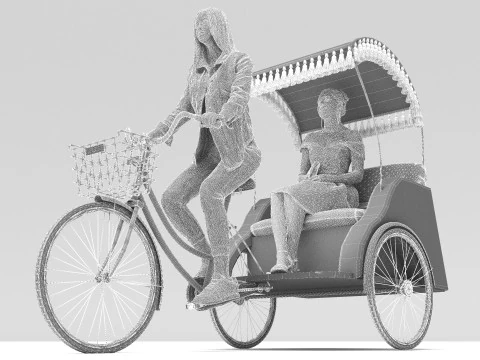 Bike Tour 4K 3D Model